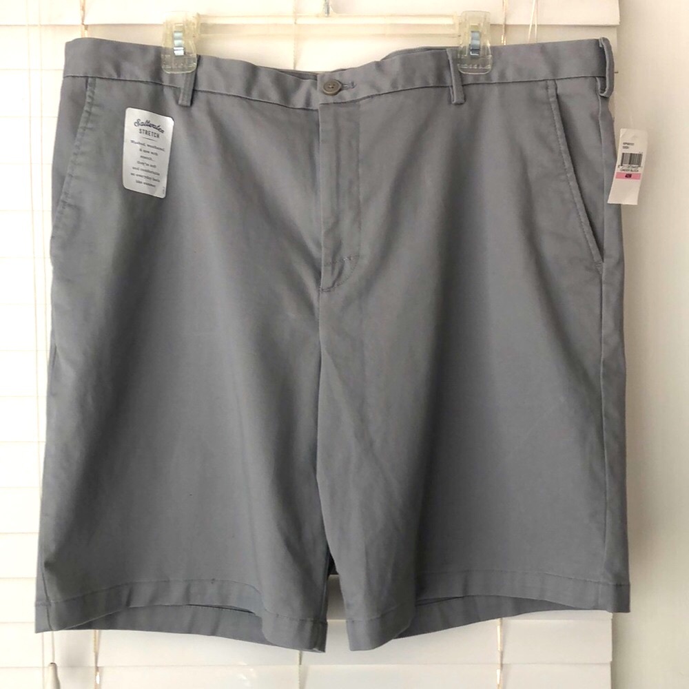 Izod Saltwater Shorts Men’s SZ 40 Stretch Gray NWT